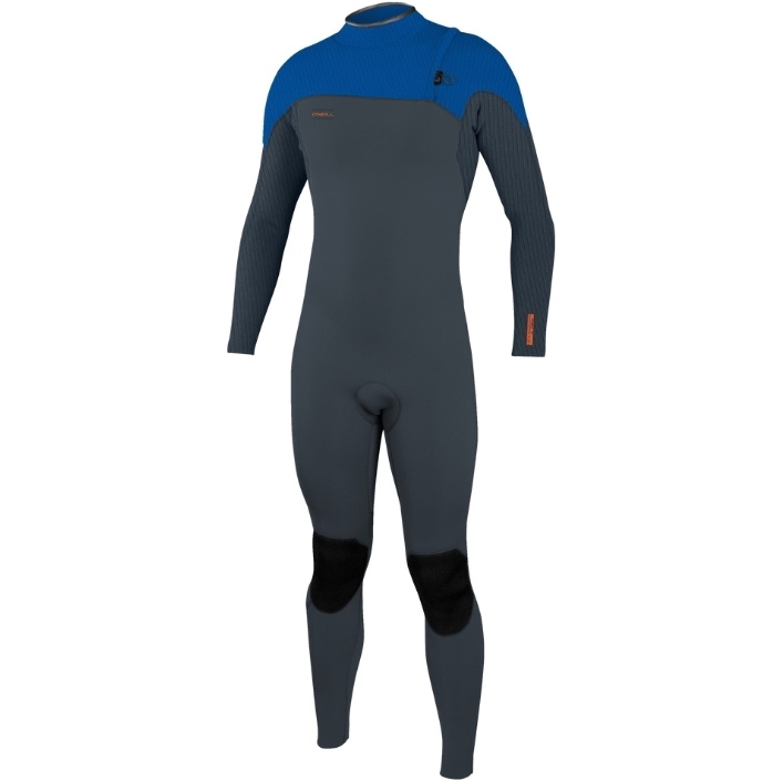 2025 O'Neill Da Uomo HyperFreak Comp 3/2mm Zip Free Muta 4970 - Dark Orion / Deep Sea